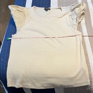 3/$10-J. Crew Cream Short Sleeve Women's Top
